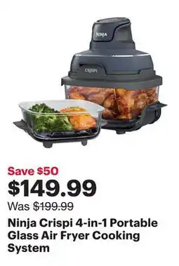 Best Buy Ninja Crispi 4-in-1 Portable Glass Air Fryer Cooking System offer