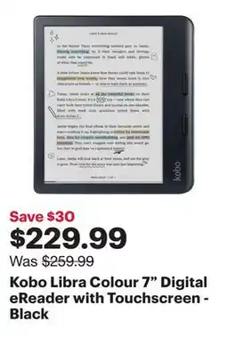 Best Buy Kobo Libra Colour 7 Digital eReader with Touchscreen - Black offer