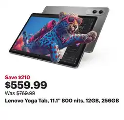 Best Buy Lenovo Yoga Tab, 11.1 800 nits, 12GB, 256GB offer