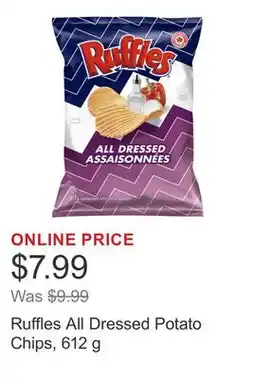 Costco Ruffles All Dressed Potato Chips, 612 g offer