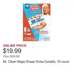 Costco Mr. Clean Magic Eraser Extra Durable, 15-count offer