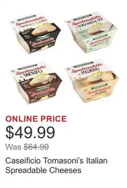 Costco Caseificio Tomasoni's Italian Spreadable Cheeses offer