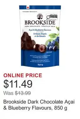 Costco Brookside Dark Chocolate Açai & Blueberry Flavours, 850 g offer