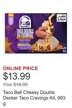 Costco Taco Bell Cheesy Double Decker Taco Cravings Kit, 993 g offer