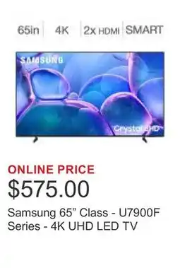 Costco Samsung 65 Class - U7900F Series - 4K UHD LED TV offer