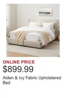 Costco Aiden & Ivy Fabric Upholstered Bed offer
