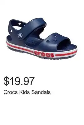 Costco Crocs Kids Sandals offer