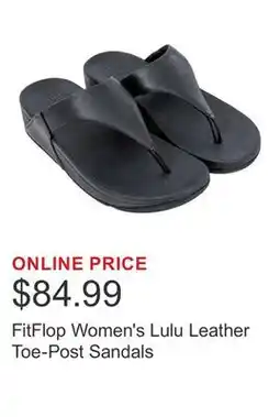 Costco FitFlop Women's Lulu Leather Toe-Post Sandals offer