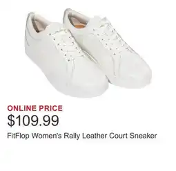 Costco FitFlop Women's Rally Leather Court Sneaker offer