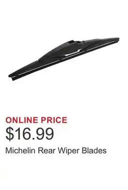 Costco Michelin Rear Wiper Blades offer
