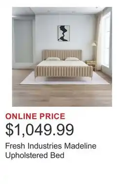 Costco Fresh Industries Madeline Upholstered Bed offer