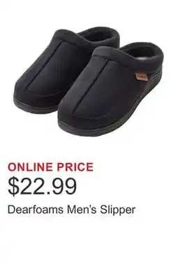 Costco Dearfoams Men's Slipper offer