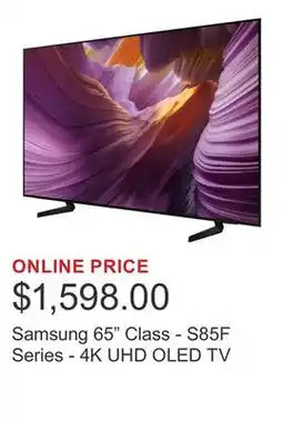 Costco Samsung 65 Class - S85F Series - 4K UHD OLED TV offer