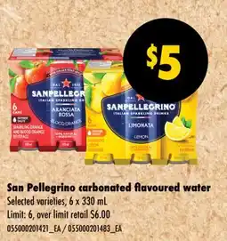 Wholesale Club CARBONATED FLAVOURED WATER, 6 x 330 mL offer