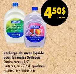 Wholesale Club RECHARGE DE SAVON LIQUIDE POUR LES MAINS, 1,47 L offer