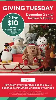 Petsmart Holiday Chance & Friends collection offer
