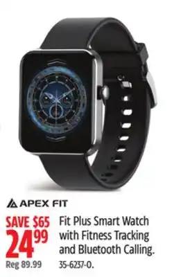 Canadian Tire Fit Plus Smart Watch with Fitness Tracking and Bluetooth Calling offer