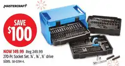 Canadian Tire Mastercraft 270-Pc Socket Set offer