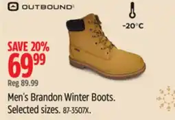 Canadian Tire Outbound Men's Brandon Winter Boots offer