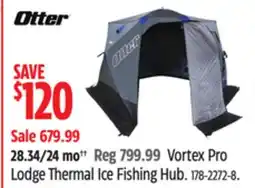 Canadian Tire Otter Vortex Pro Lodge Thermal Ice Fishing Hub offer