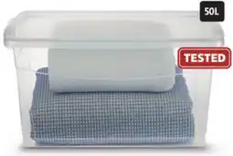 Canadian Tire TYPE A 50L Clarity Storage Container offer