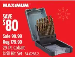 Canadian Tire MAXIMUM 29-Pc Cobalt Drill Bit Set offer
