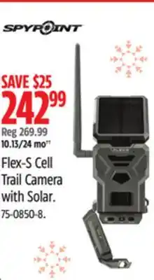 Canadian Tire SPYPOINT Flex-S Cell Trail Camera with Solar offer