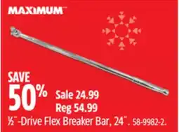Canadian Tire 1⁄2˝-Drive Flex Breaker Bar offer
