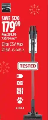 Canadian Tire Elite CSV Max 21.6V offer