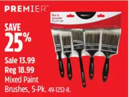 Canadian Tire Premier Mixed Paint Brushes offer