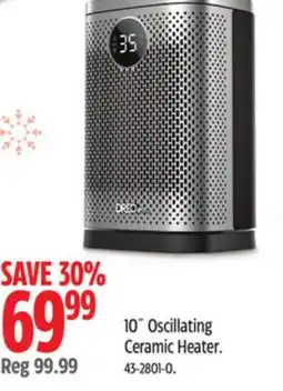 Canadian Tire Dreo Home 10˝ Oscillating Ceramic Heater offer
