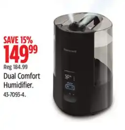 Canadian Tire honeywell Dual Comfort Humidifier offer