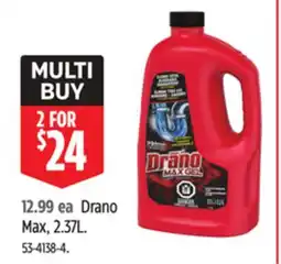 Canadian Tire Drano Max offer