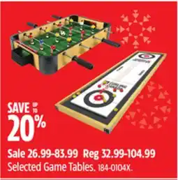 Canadian Tire Selected Snap 'N' Play Game Tables offer