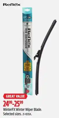 Canadian Tire Reflex WinterFX Winter Wiper Blade offer