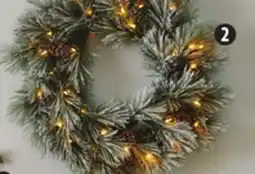 Canadian Tire CANVAS 24˝ Wreath with 30 Mini LEDs offer