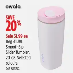 Canadian Tire OWALA SmoothSip Slider Tumble offer