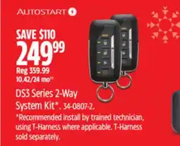 Canadian Tire Autostart DS3 Series 2-Way System Kit offer