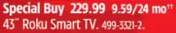 Canadian Tire 43˝ Roku Smart TV offer
