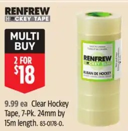 Canadian Tire Renfrew Hockey Tape Clear Hockey Tape, 7-Pk offer