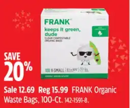 Canadian Tire FRANK Organic Waste Bags offer