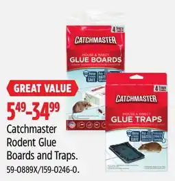 Canadian Tire Catchmaster Rodent Glue Boards and Traps offer