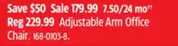 Canadian Tire For Living Adjustable Arm Office Chair offer
