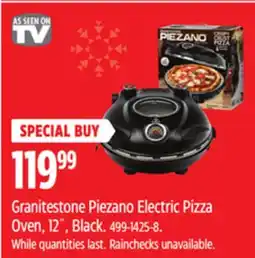 Canadian Tire As Seen On TV Granitestone Piezano Electric Pizza Oven offer