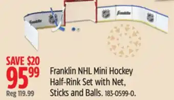 Canadian Tire Half-Rink Set with Net, Sticks and Balls offer