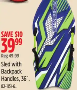 Canadian Tire Sled with Backpack Handles, 36 offer