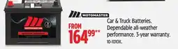 Canadian Tire MOTOMASTER Car & Truck Batteries offer
