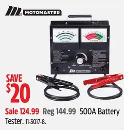 Canadian Tire MotoMaster 500A Battery Tester offer