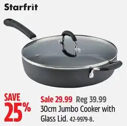 Canadian Tire 30cm Jumbo Cooker with Glass Lid offer
