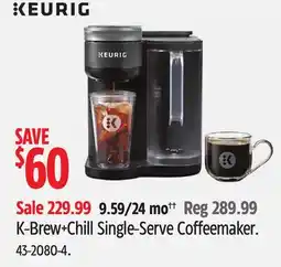 Canadian Tire Keurig K-Brew+Chill Single-Serve Coffeemaker offer